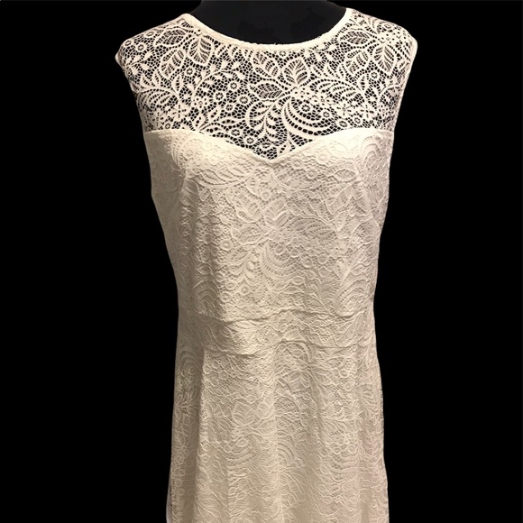 Sylvestidoso a-line pleated sleeveless lace dress - Picture 2 of 3